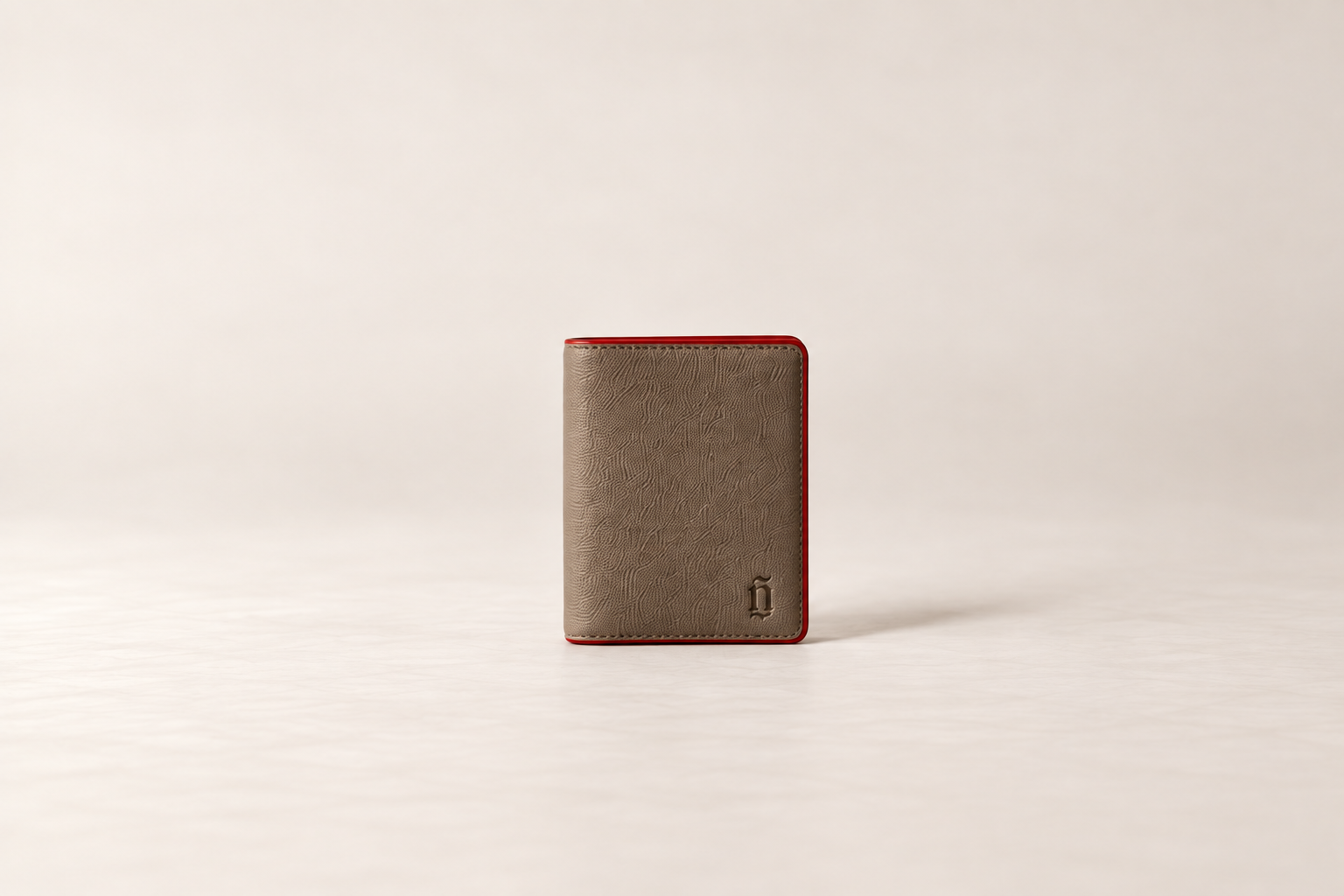 Leather Travel Document Holder with the SEÑA red edge